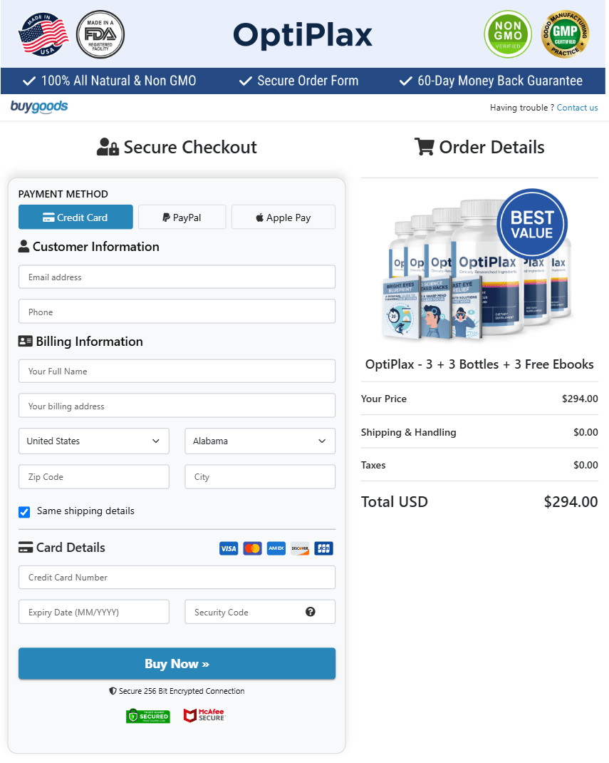 OptiPlax Offer